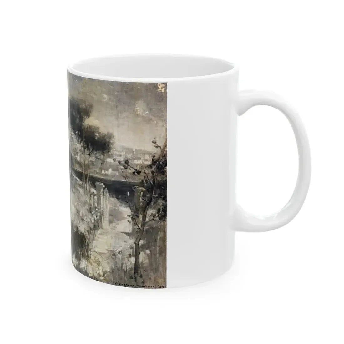 Afternoon Meeting, 1927 - White Coffee Mug - Go Mug Yourself