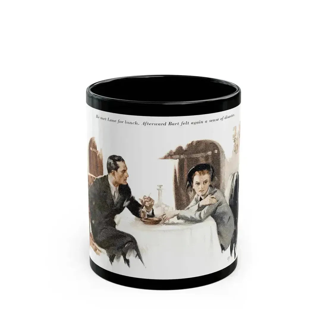 Again a sense of disaster - Black Coffee Mug 11oz - Go Mug Yourself