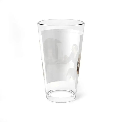 Again a sense of disaster (Magazine Illustration) Pint Glass 16oz - Go Mug Yourself