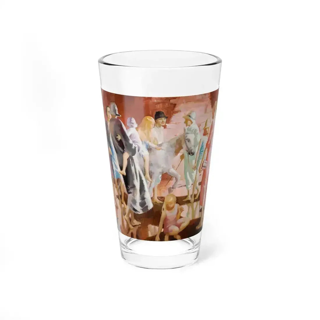 Against the Red Cliffs of Devon, circa 1926-1927 (Magazine Illustration) Pint Glass 16oz 16oz - Go Mug Yourself