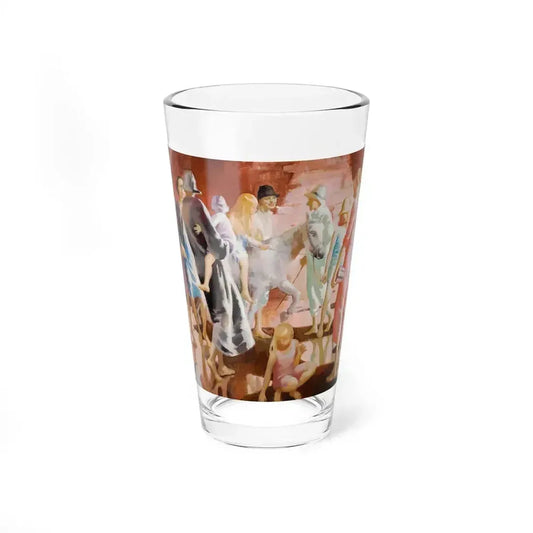 Against the Red Cliffs of Devon, circa 1926-1927 (Magazine Illustration) Pint Glass 16oz 16oz - Go Mug Yourself