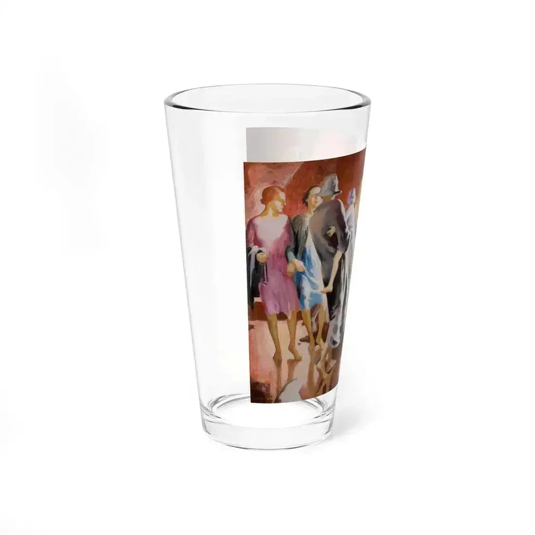 Against the Red Cliffs of Devon, circa 1926-1927 (Magazine Illustration) Pint Glass 16oz - Go Mug Yourself