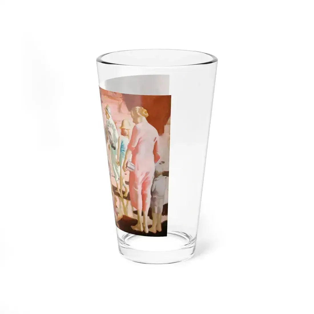Against the Red Cliffs of Devon, circa 1926-1927 (Magazine Illustration) Pint Glass 16oz - Go Mug Yourself