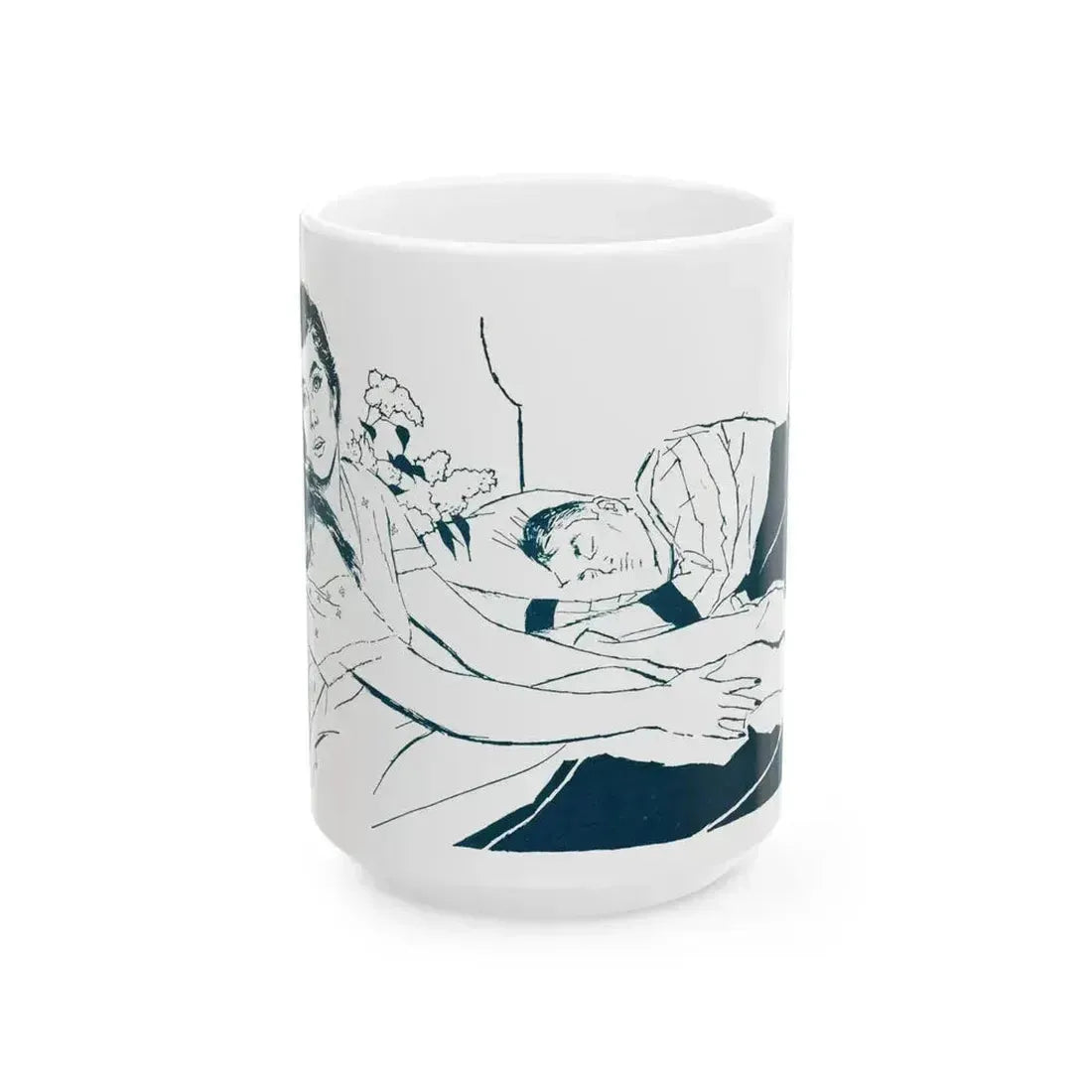 Against the Rules, Redbook, August 1955 - White Coffee Mug 15oz - Go Mug Yourself