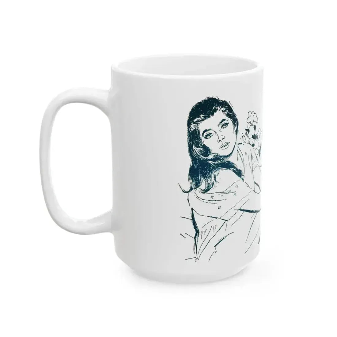 Against the Rules, Redbook, August 1955 - White Coffee Mug - Go Mug Yourself