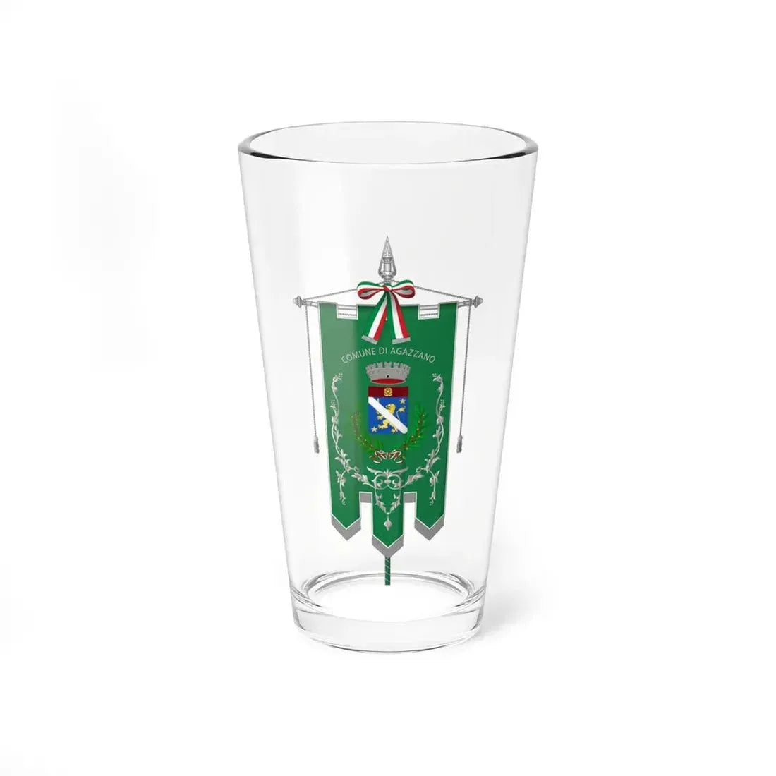 Agazzano-Gonfalone (Italy) Pint Glass 16oz 16oz - Go Mug Yourself