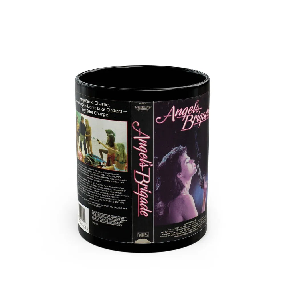 AGELS BRIGADE (VHS COVER) - Black Coffee Mug-11oz-Go Mug Yourself