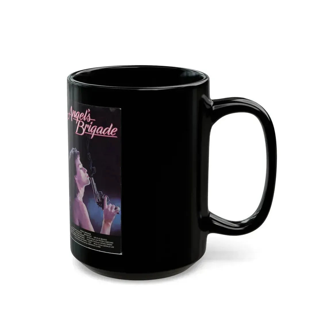 AGELS BRIGADE (VHS COVER) - Black Coffee Mug - Go Mug Yourself