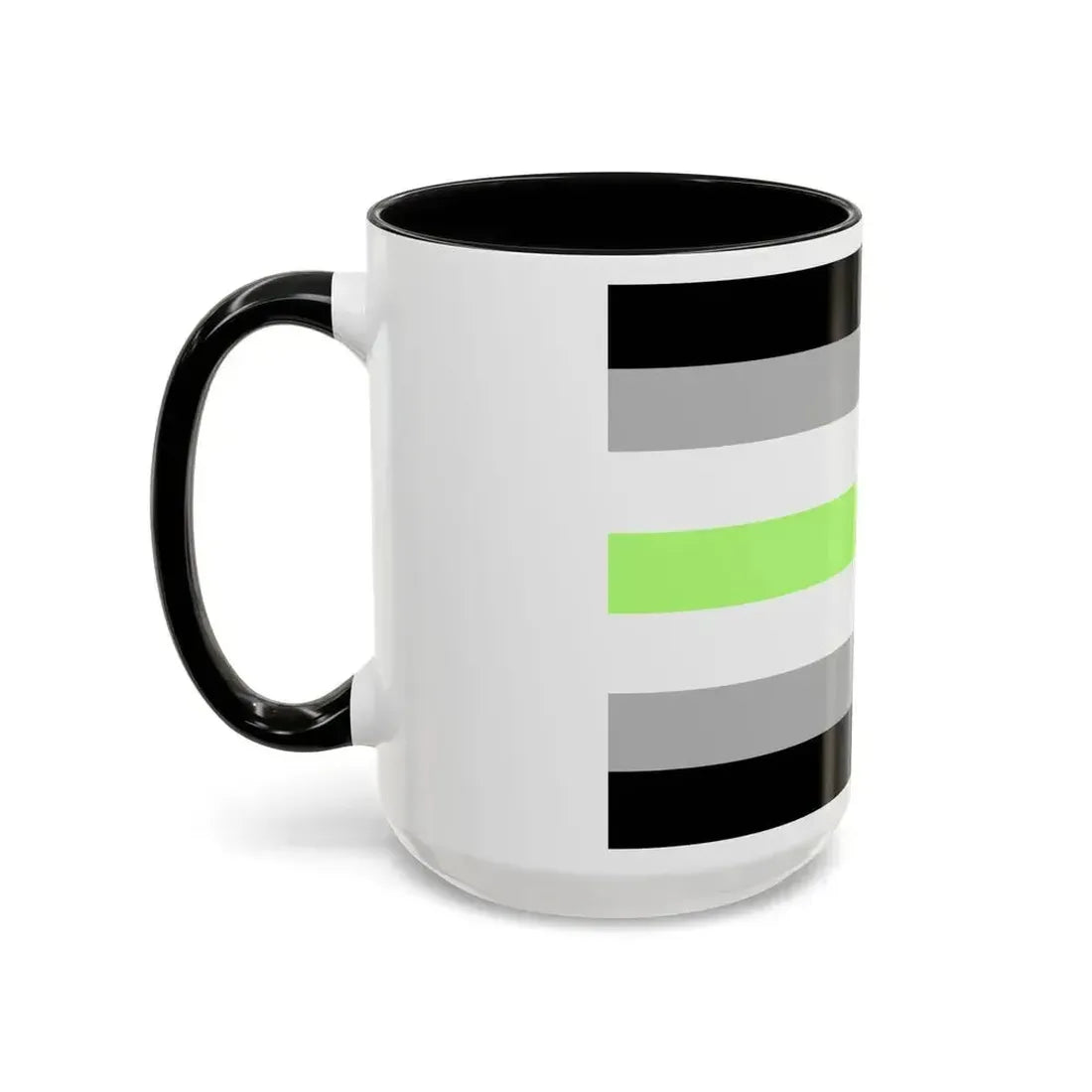 Agender Pride Flag - Accent Coffee Mug - Go Mug Yourself
