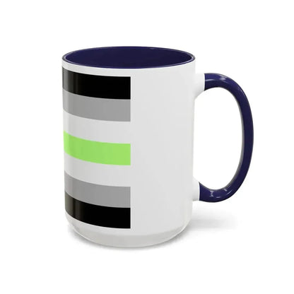 Agender Pride Flag - Accent Coffee Mug - Go Mug Yourself