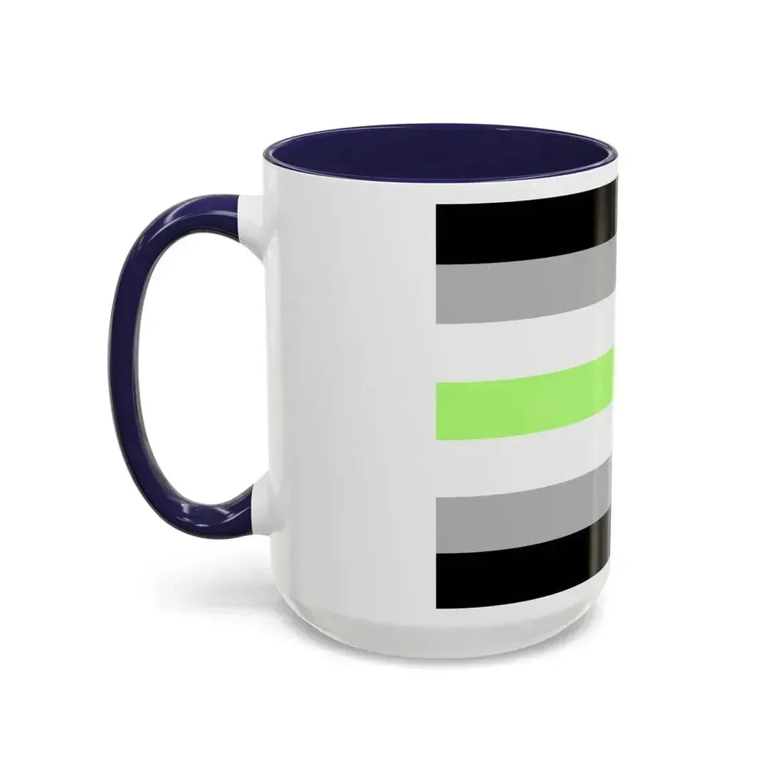Agender Pride Flag - Accent Coffee Mug - Go Mug Yourself