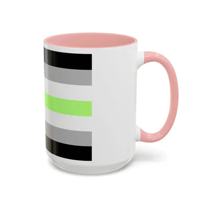 Agender Pride Flag - Accent Coffee Mug - Go Mug Yourself