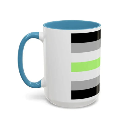 Agender Pride Flag - Accent Coffee Mug - Go Mug Yourself