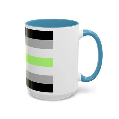 Agender Pride Flag - Accent Coffee Mug - Go Mug Yourself