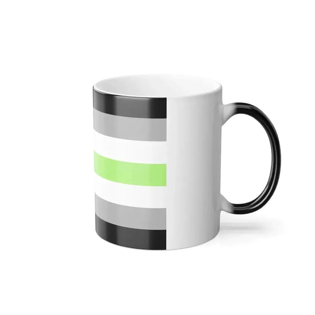 Agender Pride Flag - Color Changing Mug 11oz - Go Mug Yourself