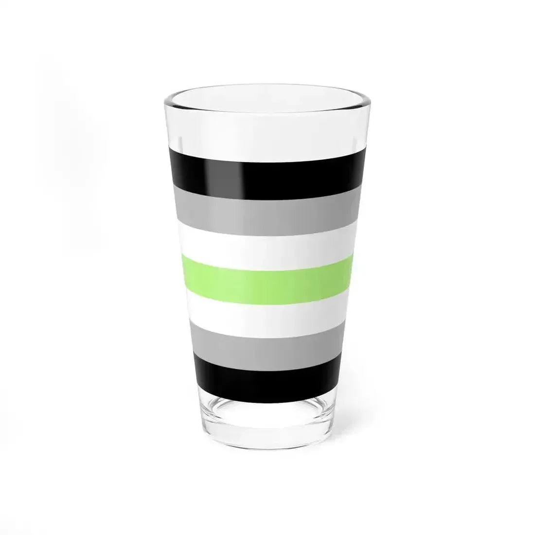 Agender Pride Flag - Pint Glass 16oz 16oz - Go Mug Yourself