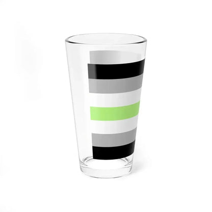 Agender Pride Flag - Pint Glass 16oz - Go Mug Yourself