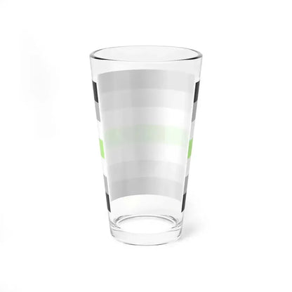 Agender Pride Flag - Pint Glass 16oz - Go Mug Yourself