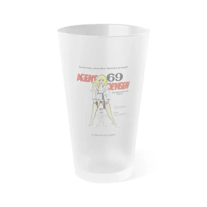 AGENT 69 IN THE SIGN OF SCORPIO 1977 Movie Poster - Frosted Pint Glass 16oz Default Title - Go Mug Yourself