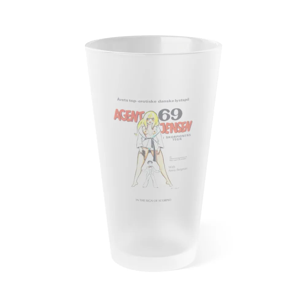 AGENT 69 IN THE SIGN OF SCORPIO 1977 Movie Poster - Frosted Pint Glass 16oz-Go Mug Yourself