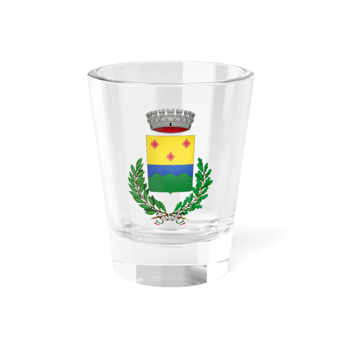 Aggius-Stemma (Italy) (Coat of Arms) Shot Glass 1.5oz 1.5oz - Go Mug Yourself