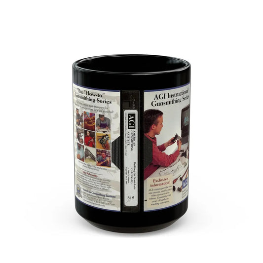 AGI INSTRUCTIONAL GUNSMITHING SERIES (VHS COVER) - Black Coffee Mug-15oz-Go Mug Yourself