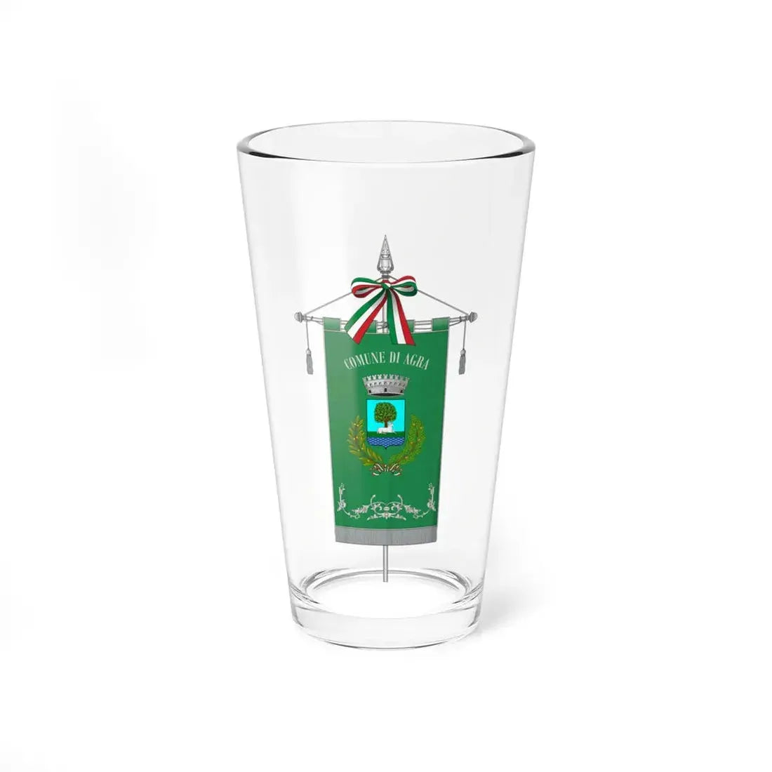Agra-Gonfalone (Italy) Pint Glass 16oz 16oz - Go Mug Yourself