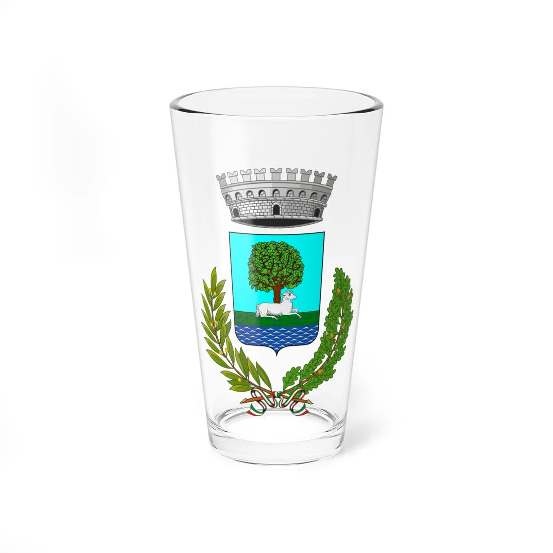 Agra-Stemma (Italy) (Coat of Arms) Pint Glass 16oz 16oz - Go Mug Yourself