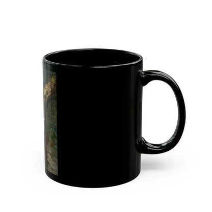 Ahuitzotl and the Ocelot, With Cortez the Conqueror book illustration, 1917 - Black Coffee Mug - Go Mug Yourself