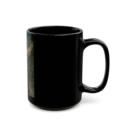 Ahuitzotl and the Ocelot, With Cortez the Conqueror book illustration, 1917 - Black Coffee Mug - Go Mug Yourself