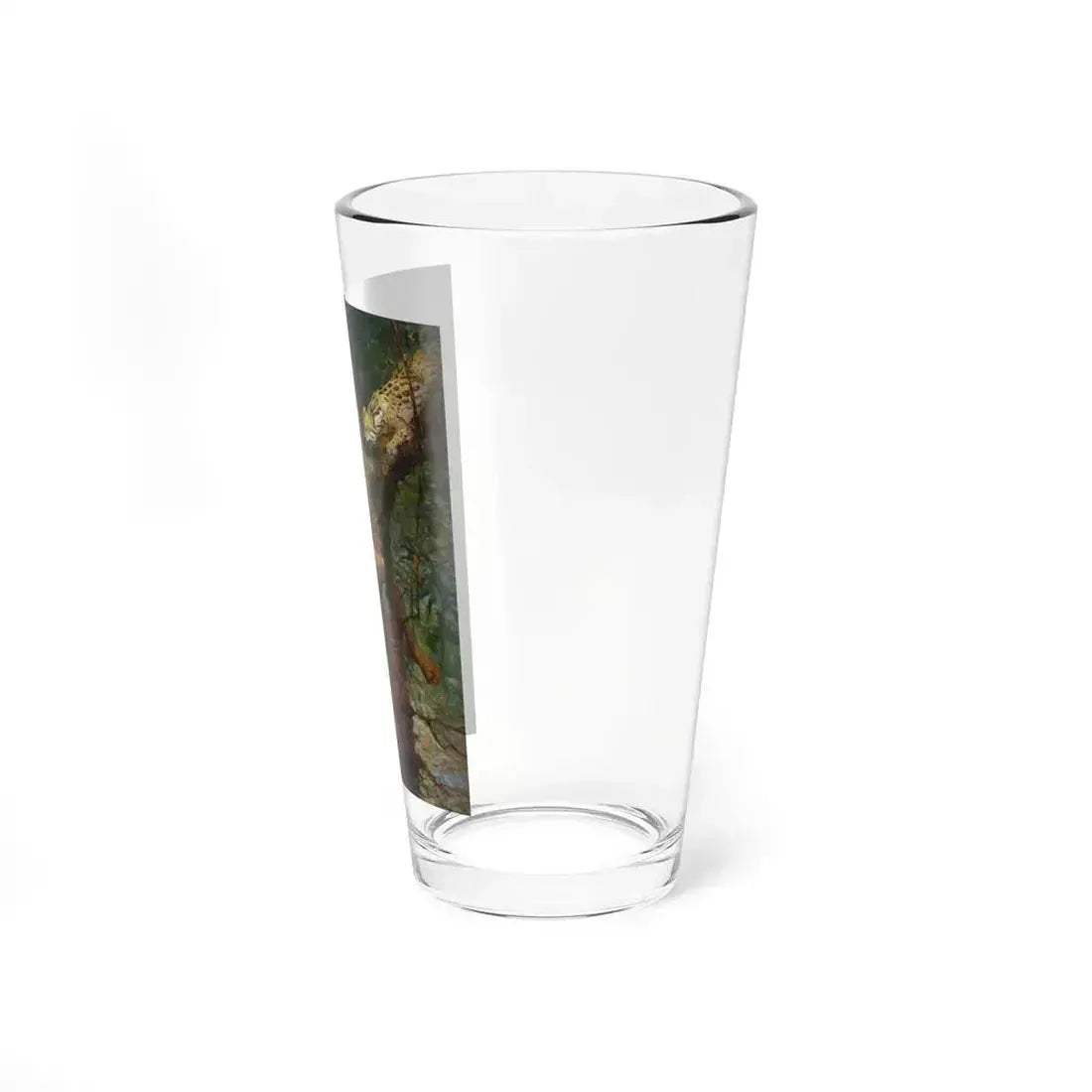 Ahuitzotl and the Ocelot, With Cortez the Conqueror book illustration, 1917 (Magazine Illustration) Pint Glass 16oz - Go Mug Yourself