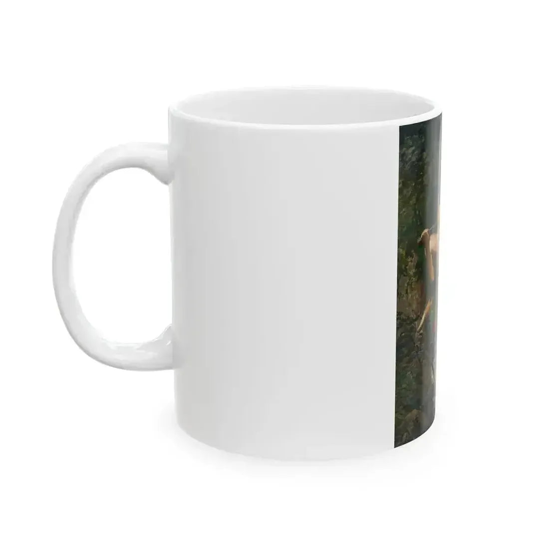 Ahuitzotl and the Ocelot, With Cortez the Conqueror book illustration, 1917 - White Coffee Mug - Go Mug Yourself