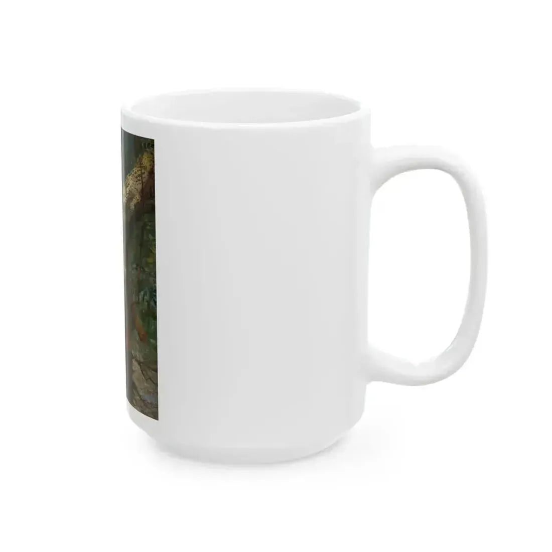Ahuitzotl and the Ocelot, With Cortez the Conqueror book illustration, 1917 - White Coffee Mug - Go Mug Yourself