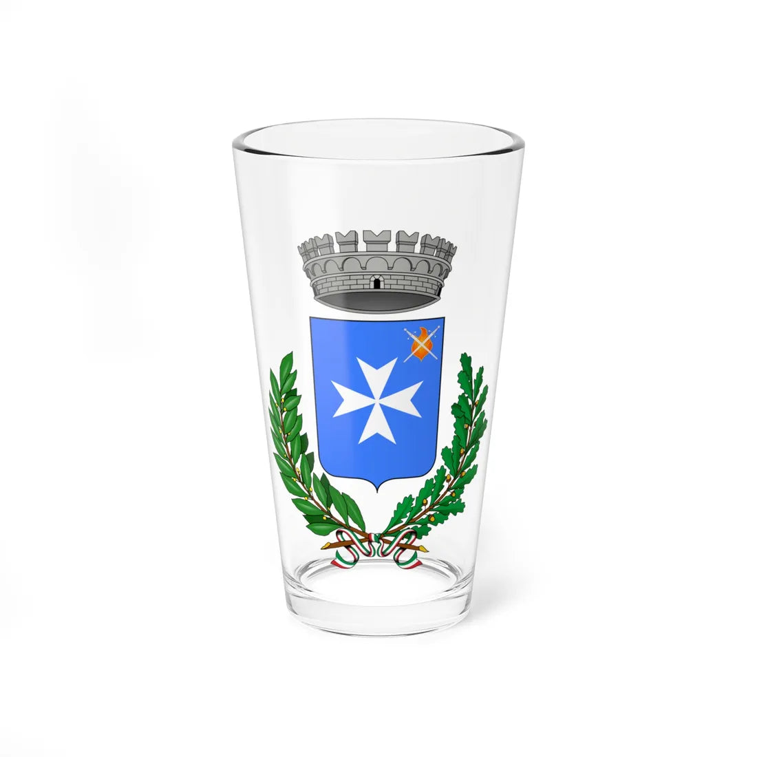 Aicurzio-Stemma (Italy) (Coat of Arms) Pint Glass 16oz 16oz - Go Mug Yourself