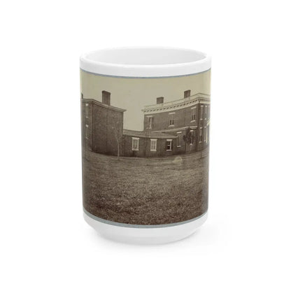 Aiken's House, James River, Va. 001 (U.S. Civil War) White Coffee Mug 15oz - Go Mug Yourself