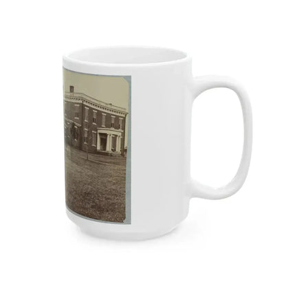 Aiken's House, James River, Va. 001 (U.S. Civil War) White Coffee Mug - Go Mug Yourself