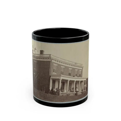 Aiken's House, James River, Va. 002(2) (U.S. Civil War) Black Coffee Mug 11oz - Go Mug Yourself