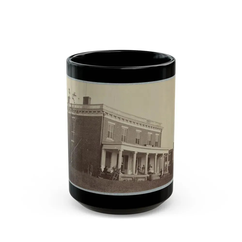 Aiken's House, James River, Va. 002(2) (U.S. Civil War) Black Coffee Mug 15oz - Go Mug Yourself