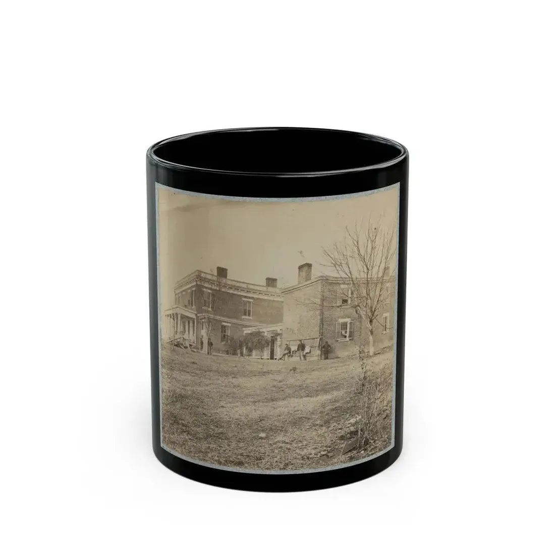 Aiken's House, James River, Va.(2) (U.S. Civil War) Black Coffee Mug 11oz - Go Mug Yourself