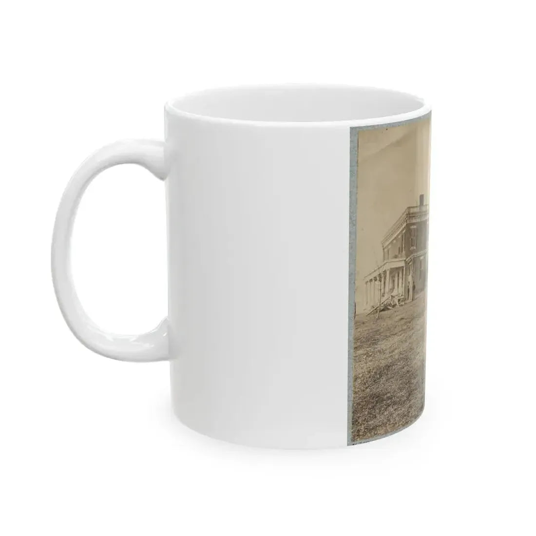 Aiken's House, James River, Va.(2) (U.S. Civil War) White Coffee Mug - Go Mug Yourself