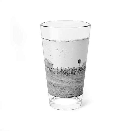 Aiken's Landing, Va.  African-American Soldiers Resting Near The Aiken House, View Looking Toward The House (U.S. Civil War) Pint Glass 16oz 16oz - Go Mug Yourself