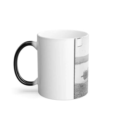 Aiken's Landing, Va.  Double-Turreted Monitor U.S.S. Onondaga on the James (U.S. Civil War) Color Changing Coffee Mug 11oz - Go Mug Yourself