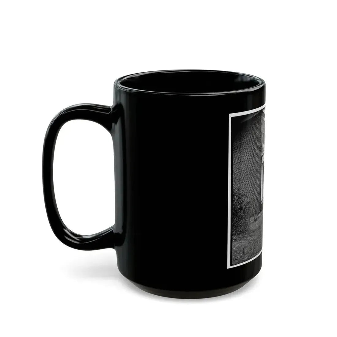Aiken's Landing, Virginia (Vicinity). Aiken House On James River (U.S. Civil War) Black Coffee Mug - Go Mug Yourself