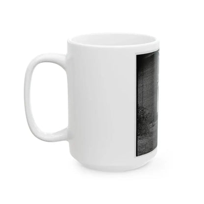 Aiken's Landing, Virginia (Vicinity). Aiken House On James River (U.S. Civil War) White Coffee Mug - Go Mug Yourself