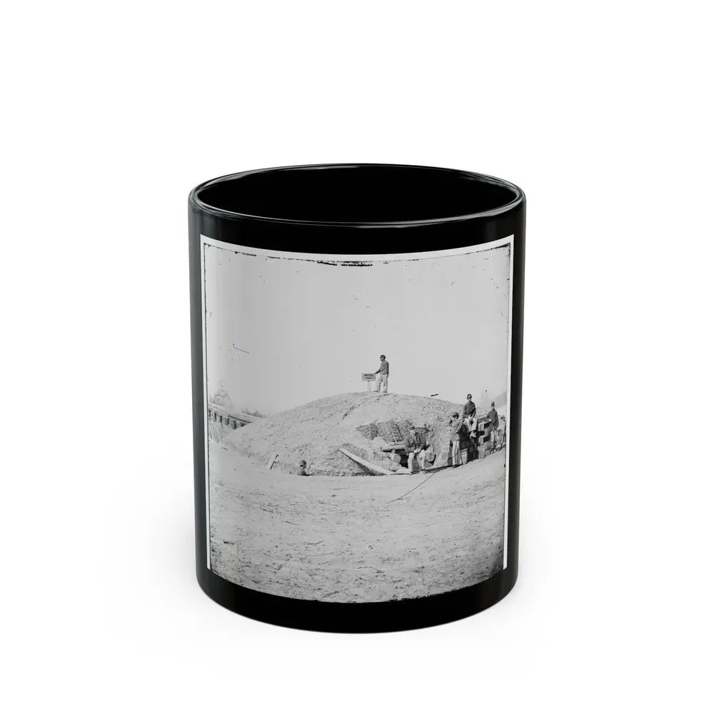 Aiken's Landing, Virginia (Vicinity). Battery Abbot, Fort Brady. (Battery Named For Col. Henry L. Abbot, 1st Conn. H. Artillery) (U.S. Civil War) Black Coffee Mug 11oz - Go Mug Yourself