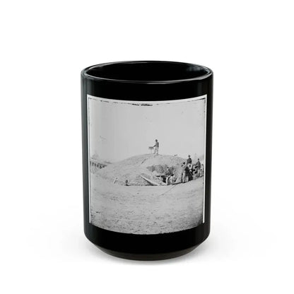 Aiken's Landing, Virginia (Vicinity). Battery Abbot, Fort Brady. (Battery Named For Col. Henry L. Abbot, 1st Conn. H. Artillery) (U.S. Civil War) Black Coffee Mug 15oz - Go Mug Yourself