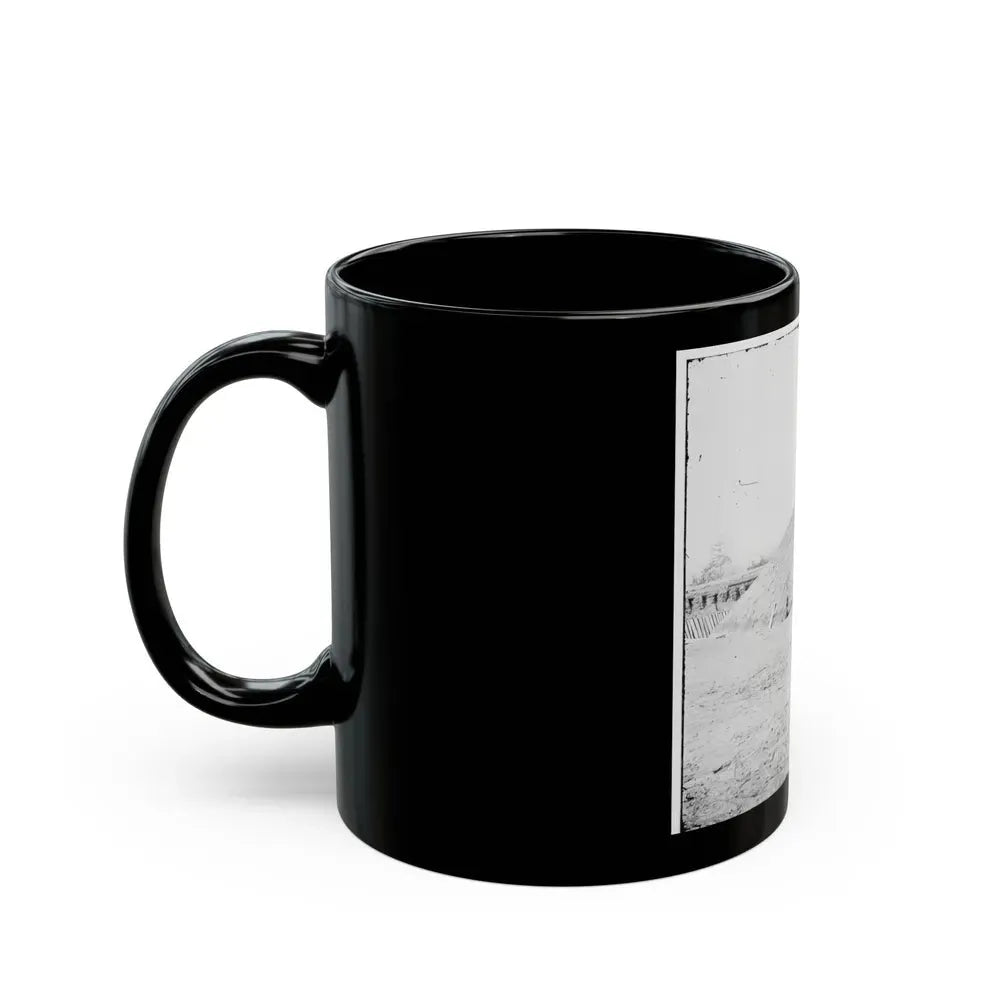 Aiken's Landing, Virginia (Vicinity). Battery Abbot, Fort Brady. (Battery Named For Col. Henry L. Abbot, 1st Conn. H. Artillery) (U.S. Civil War) Black Coffee Mug - Go Mug Yourself