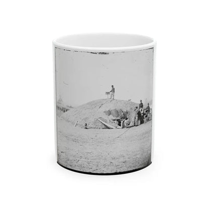 Aiken's Landing, Virginia (Vicinity). Battery Abbot, Fort Brady. (Battery Named For Col. Henry L. Abbot, 1st Conn. H. Artillery) (U.S. Civil War) White Coffee Mug 11oz - Go Mug Yourself