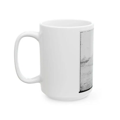 Aiken's Landing, Virginia (Vicinity). Battery Abbot, Fort Brady. (Battery Named For Col. Henry L. Abbot, 1st Conn. H. Artillery) (U.S. Civil War) White Coffee Mug - Go Mug Yourself