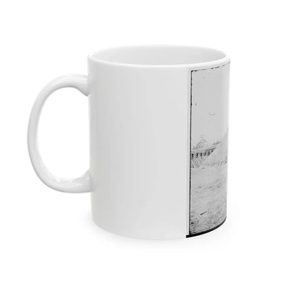 Aiken's Landing, Virginia (Vicinity). Battery Abbot, Fort Brady. (Battery Named For Col. Henry L. Abbot, 1st Conn. H. Artillery) (U.S. Civil War) White Coffee Mug - Go Mug Yourself